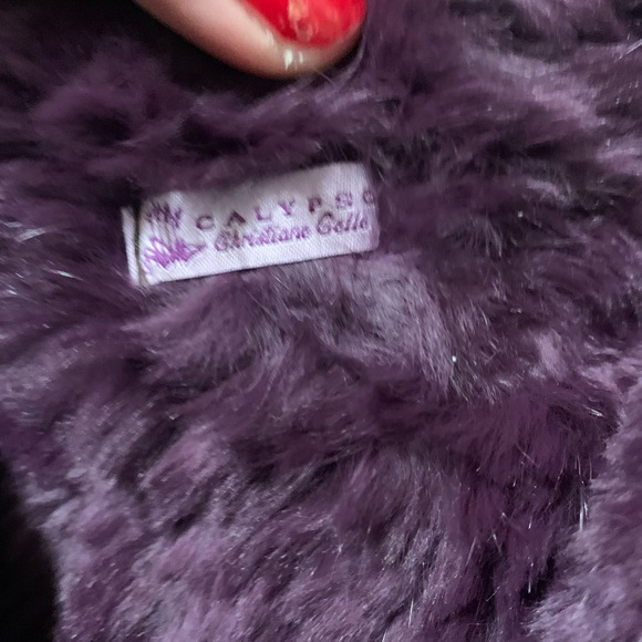 CALYPSO Christiane Celle 100% rabbit fur vest size Medium - Picture 3 of 16